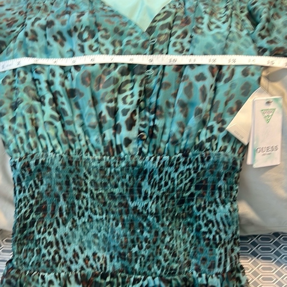 NWT, GUESS,Laureen Dress SMART ECO-Friendly Collection,Slimming,Ruched, Size XS - Picture 11 of 15